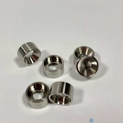 CNC точность поворачиваемые компоненты Круглое кольцо с радиусом фланца CNC 17-4PH Нержавеющая сталь Части Никельное покрытие